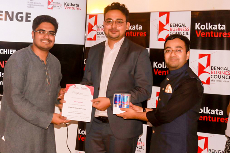 Winner of StartUp Idea Challenge 2022 organized by Kolkata Ventures & Bengal Business Council at The British Club, British Deputy High Commission, Calcutta